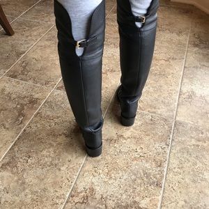 Gucci Women’s Black Leather Over Knee Boots